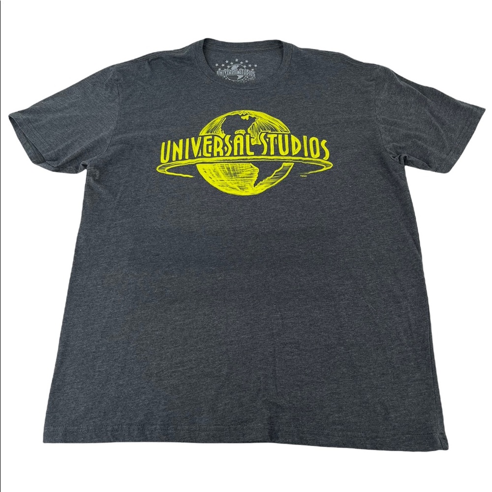 Mens Universal Studios Graphic Logo T-Shirt Grey Green Size XL